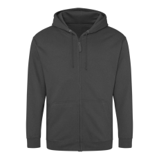 Just Hoods cipzáros kapucnis férfi pulóver AWJH050, Steel Grey-2XL