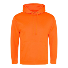 Just Hoods élénk színű unisex kapucnis pulóver AWJH004, Electric Orange-M férfi pulóver, kardigán