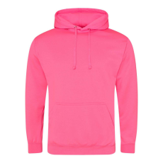 Just Hoods élénk színű unisex kapucnis pulóver AWJH004, Electric Pink-XL