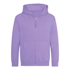 Just Hoods Gyerek cipzáras kapucnis pulóver AWJH050J, Digital Lavender-7/8 gyerek pulóver, kardigán