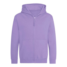Just Hoods Gyerek cipzáras kapucnis pulóver AWJH050J, Digital Lavender-9/11