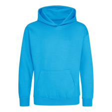 Just Hoods Gyerek kapucnis pulóver AWJH001J, Hawaiian Blue-7/8 gyerek pulóver, kardigán