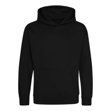 Just Hoods Gyerek kapucnis pulóver AWJH001J, Jet Black-12/13 gyerek pulóver, kardigán