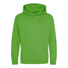Just Hoods Gyerek kapucnis pulóver AWJH001J, Lime Green-1/2 gyerek pulóver, kardigán