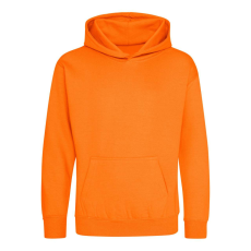 Just Hoods Gyerek kapucnis pulóver AWJH001J, Orange Crush-7/8