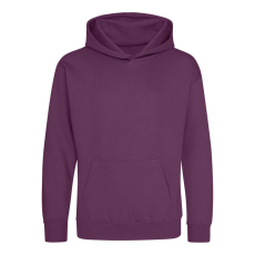 Just Hoods Gyerek kapucnis pulóver AWJH001J, Plum-5/6