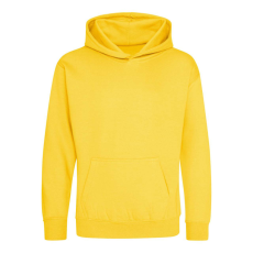Just Hoods Gyerek kapucnis pulóver AWJH001J, Sun Yellow-7/8