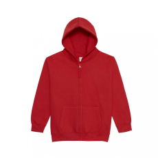 Just Hoods Gyerek kapucnis pulóver Just Hoods AWJH050J Kids Zoodie -9/11, Fire Red