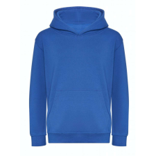 Just Hoods Gyerek organikus kapucnis pulóver AWJH201J, Royal Blue-L gyerek pulóver, kardigán