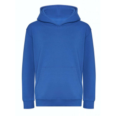 Just Hoods Gyerek organikus kapucnis pulóver AWJH201J, Royal Blue-S