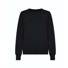 Just Hoods Hagyományos szabású Női kereknyakú pulóver AWJH030F, Deep Black-2XL női pulóver, kardigán