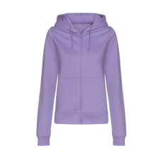Just Hoods kapucnis Női pulóver, elején végig cipzárral AWJH050F, Digital Lavender-S