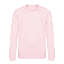 Just Hoods Környakas gyerek pulóver bolyhozott belsővel AWJH030J, Baby Pink-12/13 gyerek pulóver, kardigán