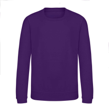 Just Hoods Környakas gyerek pulóver bolyhozott belsővel AWJH030J, Purple-1/2 gyerek pulóver, kardigán