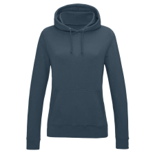 Just Hoods Női kapucnis pulóver bolyhozott belsővel AWJH001F, Airforce Blue-2XL női pulóver, kardigán