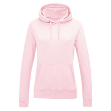 Just Hoods Női kapucnis pulóver bolyhozott belsővel AWJH001F, Baby Pink-L női pulóver, kardigán