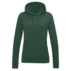 Just Hoods Női kapucnis pulóver bolyhozott belsővel AWJH001F, Bottle Green-2XL