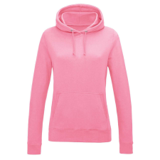 Just Hoods Női kapucnis pulóver bolyhozott belsővel AWJH001F, Candyfloss Pink-XL női pulóver, kardigán