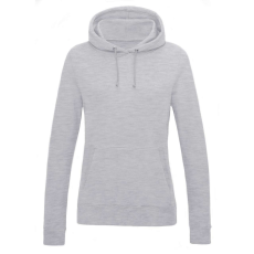Just Hoods Női kapucnis pulóver bolyhozott belsővel AWJH001F, Heather Grey-M