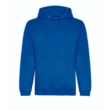 Just Hoods Organikus kapucnis pulóver, Just Hoods AWJH201, Royal Blue-S férfi pulóver, kardigán