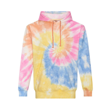 Just Hoods Uniszex batikolt kapucnis pulóver AWJH022, Tie-Dye Swirl-L