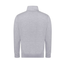 Just Hoods Uniszex cipzáros pulóver oldalsó zsebekkel AWJH147, Heather Grey-M