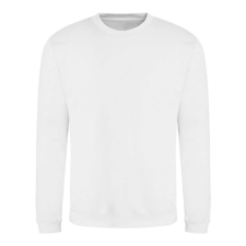 Just Hoods Uniszex hagyományos szabású kereknyakú pulóver AWJH030, Arctic White-M férfi pulóver, kardigán
