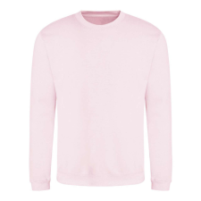 Just Hoods Uniszex hagyományos szabású kereknyakú pulóver AWJH030, Baby Pink-4XL férfi pulóver, kardigán