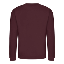 Just Hoods Uniszex hagyományos szabású kereknyakú pulóver AWJH030, Burgundy-XS férfi pulóver, kardigán