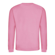 Just Hoods Uniszex hagyományos szabású kereknyakú pulóver AWJH030, Candyfloss Pink-S férfi pulóver, kardigán