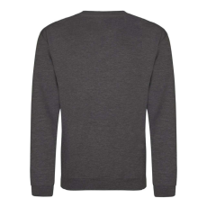 Just Hoods Uniszex hagyományos szabású kereknyakú pulóver AWJH030, Charcoal-5XL