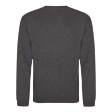 Just Hoods Uniszex hagyományos szabású kereknyakú pulóver AWJH030, Charcoal-M férfi pulóver, kardigán
