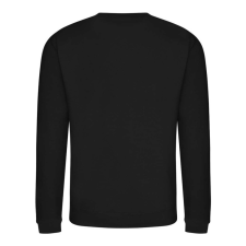 Just Hoods Uniszex hagyományos szabású kereknyakú pulóver AWJH030, Deep Black-L férfi pulóver, kardigán