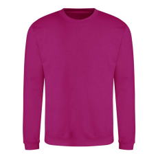 Just Hoods Uniszex hagyományos szabású kereknyakú pulóver AWJH030, Festival Fuchsia-2XL