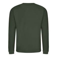 Just Hoods Uniszex hagyományos szabású kereknyakú pulóver AWJH030, Forest Green-S