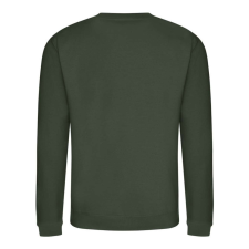 Just Hoods Uniszex hagyományos szabású kereknyakú pulóver AWJH030, Forest Green-XS férfi pulóver, kardigán