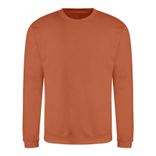 Just Hoods Uniszex hagyományos szabású kereknyakú pulóver AWJH030, Ginger Biscuit-2XL férfi pulóver, kardigán