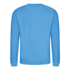 Just Hoods Uniszex hagyományos szabású kereknyakú pulóver AWJH030, Hawaiian Blue-XS
