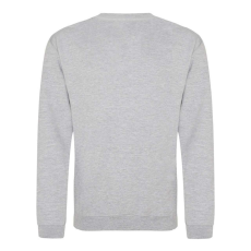 Just Hoods Uniszex hagyományos szabású kereknyakú pulóver AWJH030, Heather Grey-L