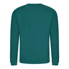 Just Hoods Uniszex hagyományos szabású kereknyakú pulóver AWJH030, Jade-S