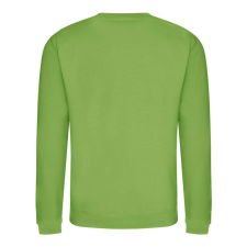 Just Hoods Uniszex hagyományos szabású kereknyakú pulóver AWJH030, Lime Green-2XL férfi pulóver, kardigán