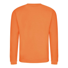 Just Hoods Uniszex hagyományos szabású kereknyakú pulóver AWJH030, Orange Crush-XL férfi pulóver, kardigán