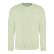 Just Hoods Uniszex hagyományos szabású kereknyakú pulóver AWJH030, Pistachio Green-L férfi pulóver, kardigán