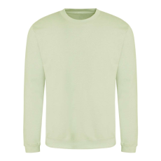 Just Hoods Uniszex hagyományos szabású kereknyakú pulóver AWJH030, Pistachio Green-S