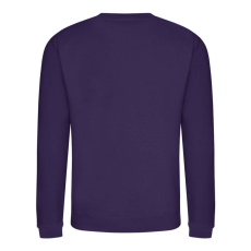 Just Hoods Uniszex hagyományos szabású kereknyakú pulóver AWJH030, Purple-3XL