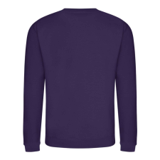 Just Hoods Uniszex hagyományos szabású kereknyakú pulóver AWJH030, Purple-XL férfi pulóver, kardigán