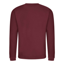 Just Hoods Uniszex hagyományos szabású kereknyakú pulóver AWJH030, Red Hot Chilli-2XL férfi pulóver, kardigán