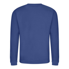 Just Hoods Uniszex hagyományos szabású kereknyakú pulóver AWJH030, Royal Blue-2XL