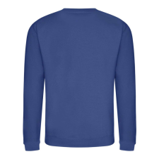 Just Hoods Uniszex hagyományos szabású kereknyakú pulóver AWJH030, Royal Blue-XS férfi pulóver, kardigán