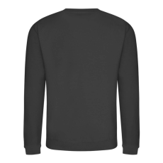 Just Hoods Uniszex hagyományos szabású kereknyakú pulóver AWJH030, Storm Grey-XL